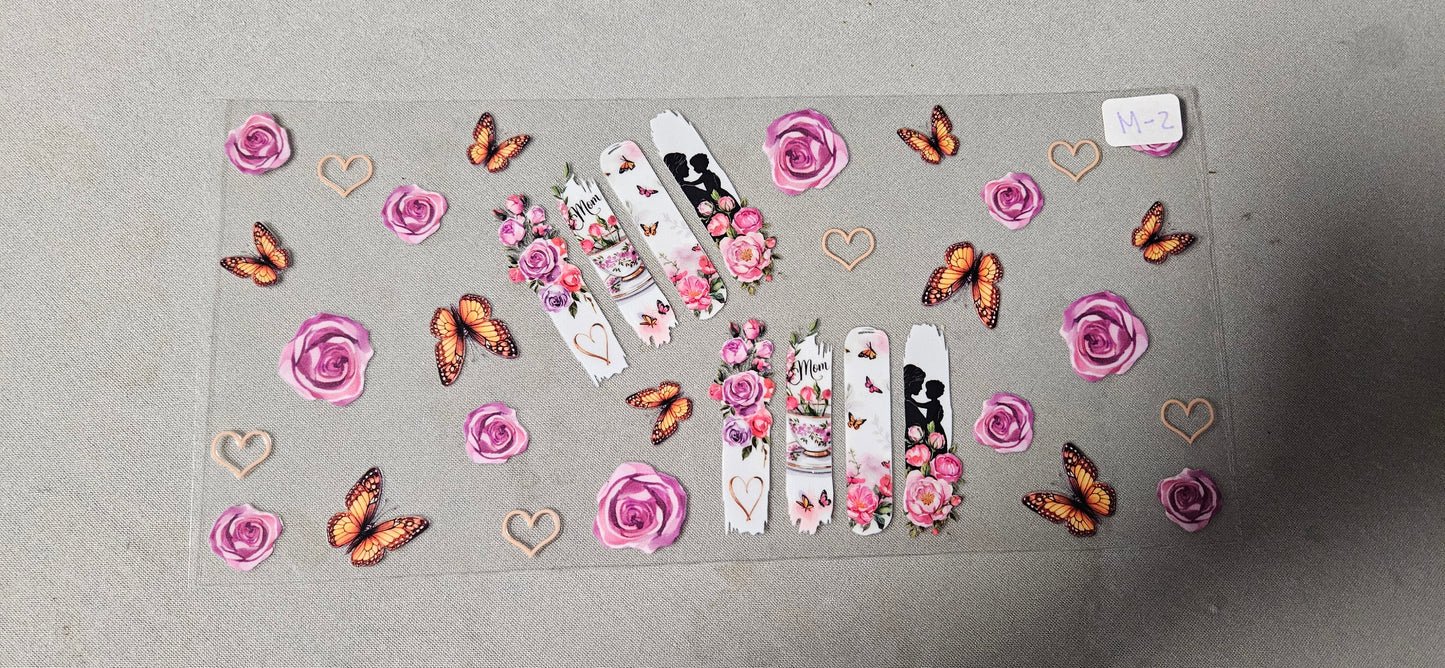 M-2 Rose Mom Fence UVDTF Wraps