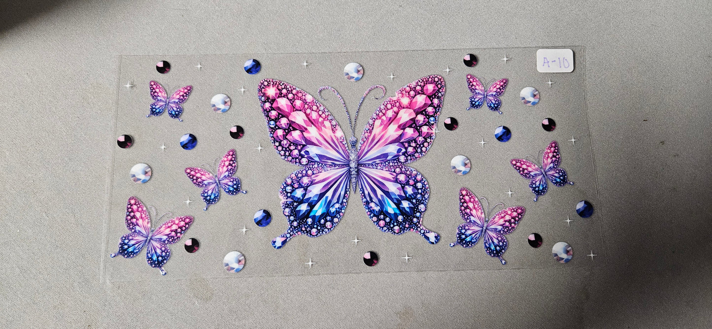 A-10 Bejeweled Butterfly 2 UVDTF Wraps