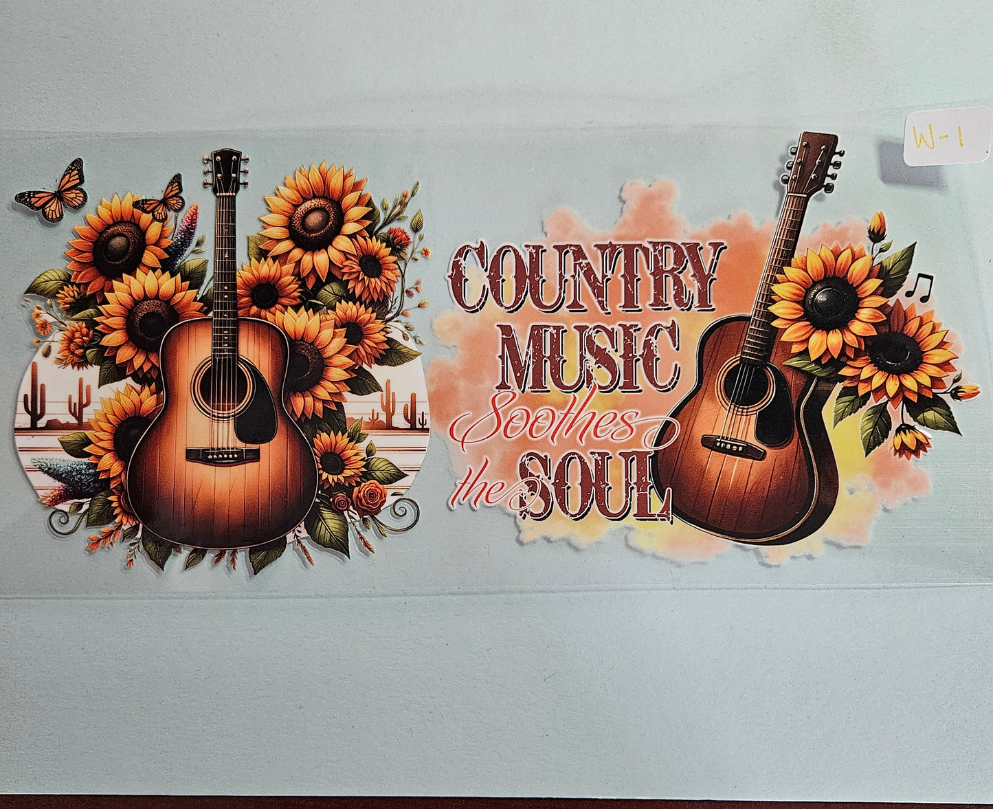 W-1 Country Music Soothes The Soul UVDTF Wrap