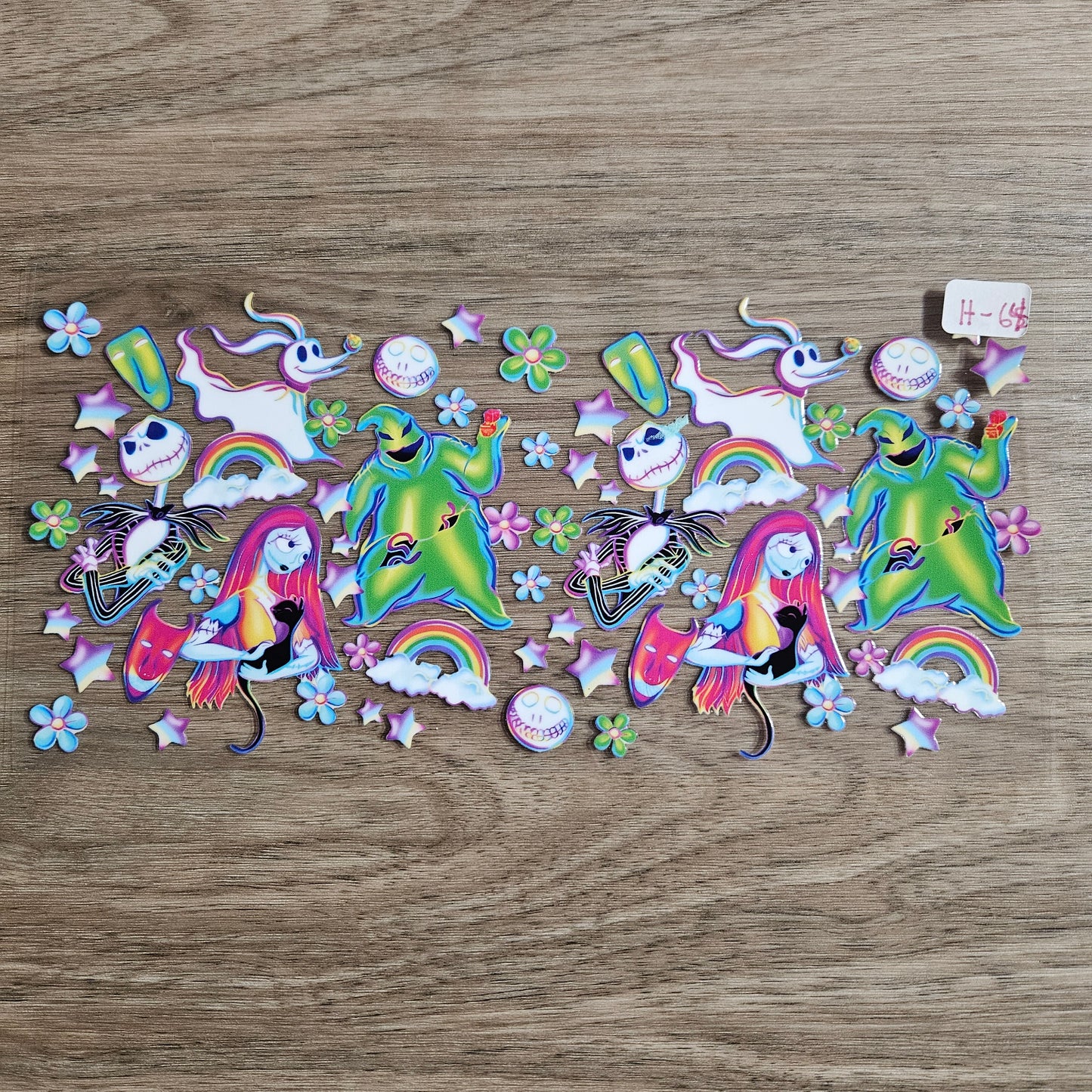H-64 Spooky Pastel Halloween Characters UVDTF Wrap