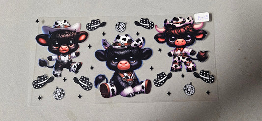 A-15 Highland Cow UVDTF Wraps