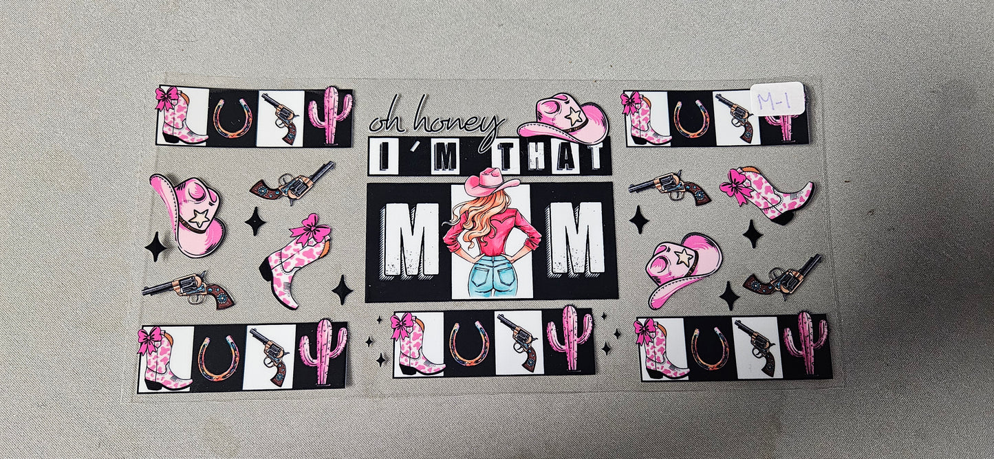 M-1 I'm that mom UVDTF Wrap
