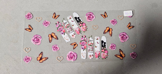 M-2 Rose Mom Fence UVDTF Wraps