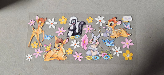 KC-6 Cute Deer and Bunny UVDTF Wrap