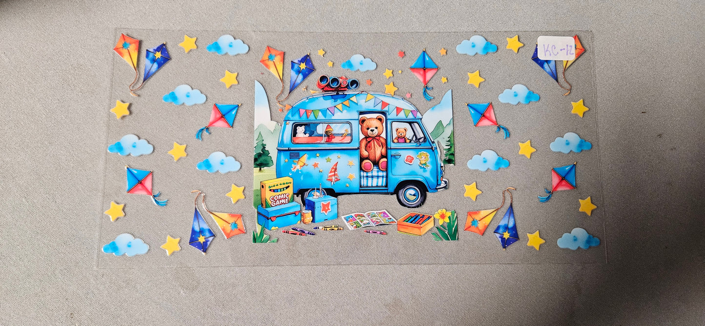 KC-12 Camping Bear UVDTF Wrap