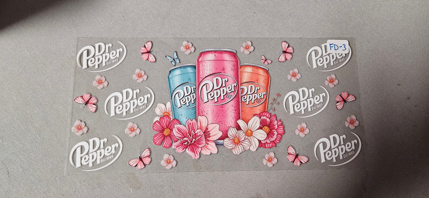 FD-3 Dr Pepper UVDTF Wrap