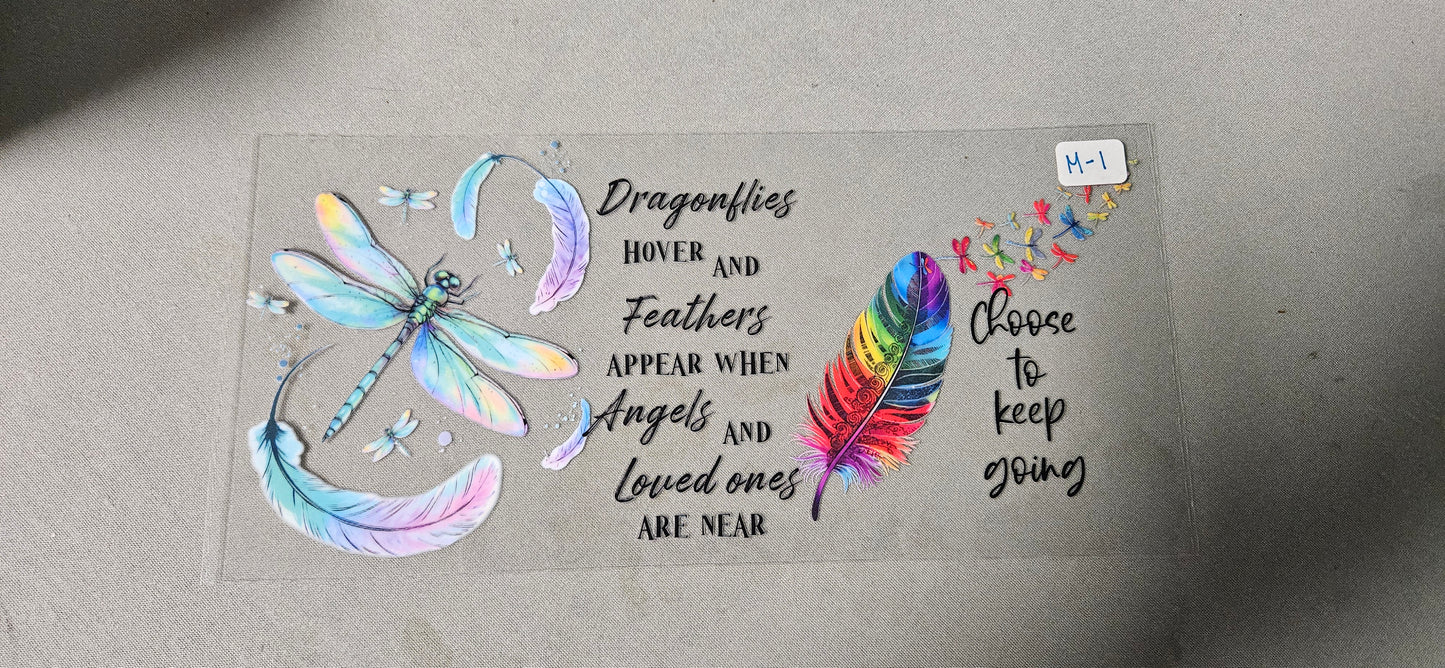 M-1 Dragonfly and Feather UVDTF Wrap