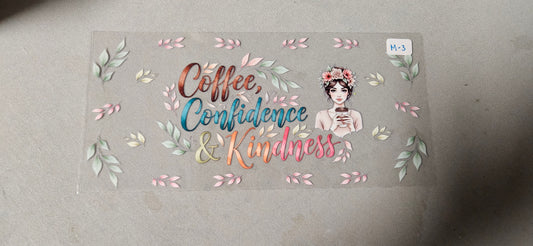 M-3 Coffee and Confidence UVDTF Wrap