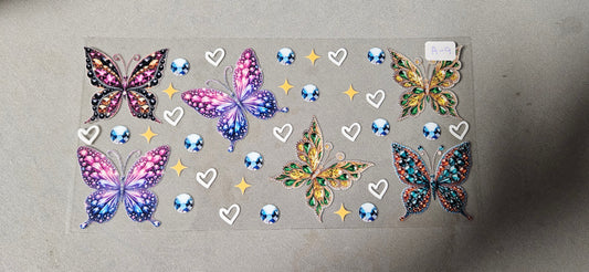 A-9 Bejeweled Butterfly's UVDTF Wraps