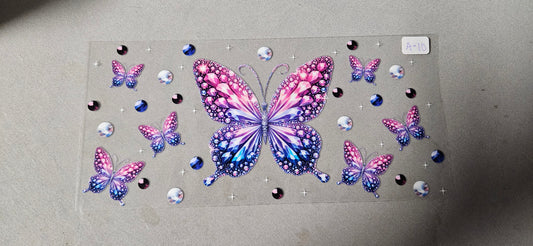 A-10 Bejeweled Butterfly 2 UVDTF Wraps