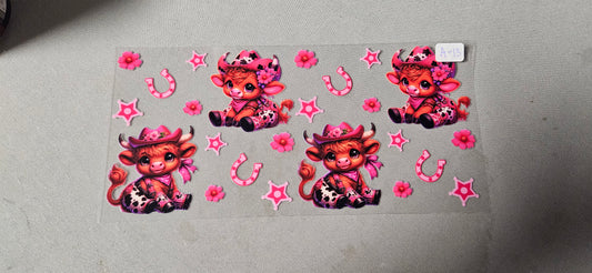 A-13 Highland Cows UVDTF Wraps