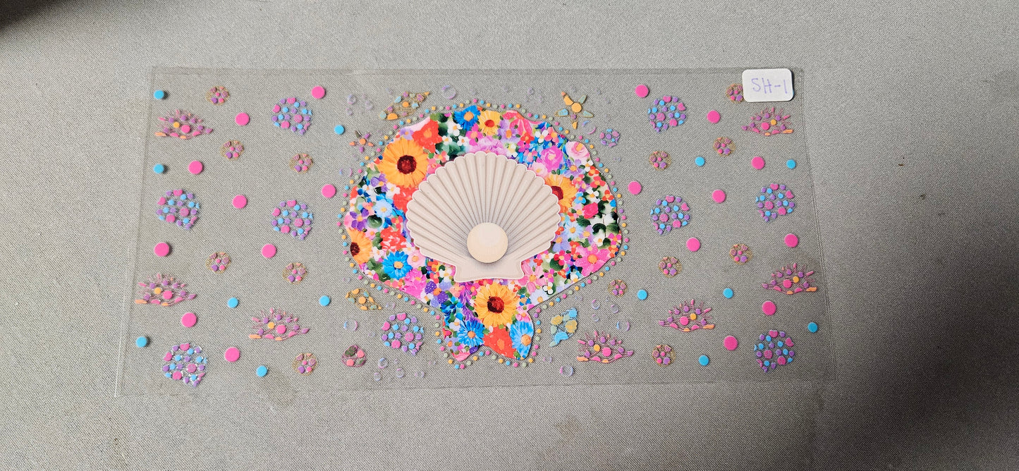 SH-1 Colorful Seashell UVDTF Wraps