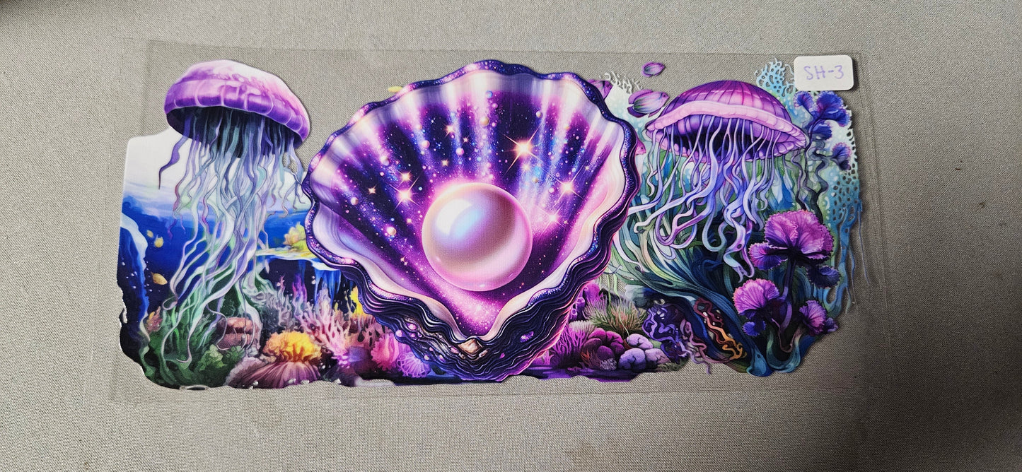 SH-3 Purple Seashell UVDTF Wrap