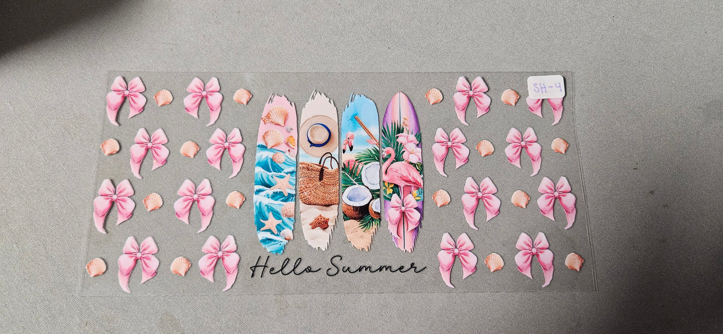 SH-4 Hello Summer UVDTF Wrap