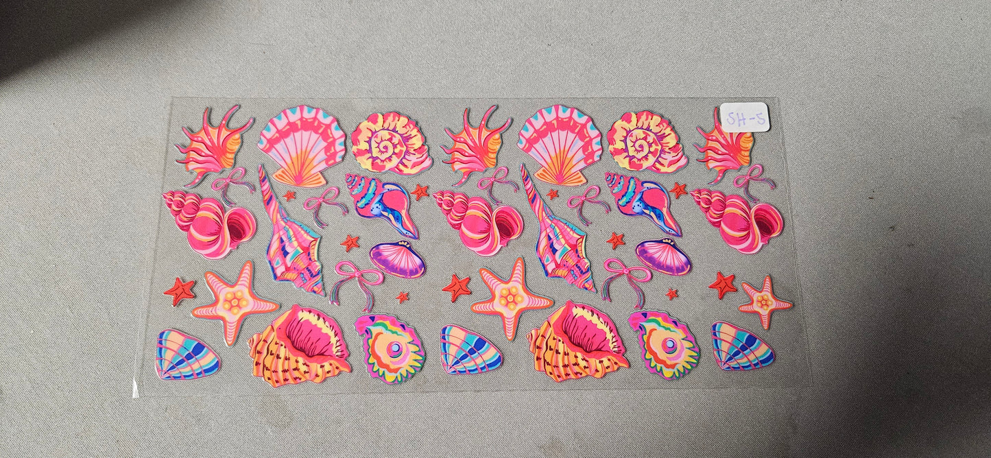 SH-5 Colorful Seashell 2 UVDTF Wrap