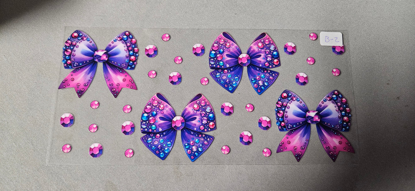 B-2 Jeweled Bow UVDTF Wrap