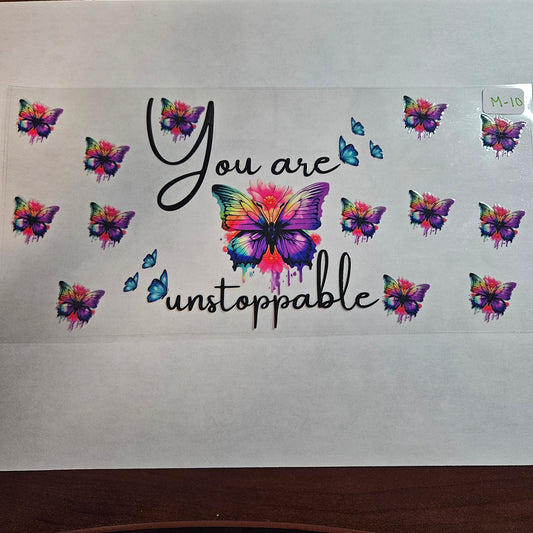 M-10 You are Unstoppable UVDTF Wrap