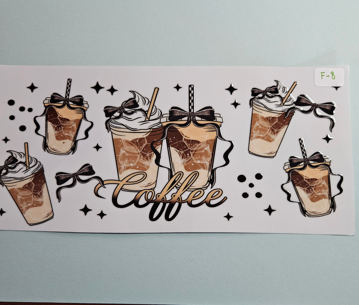 F-8 Coffee UVDTF Wrap