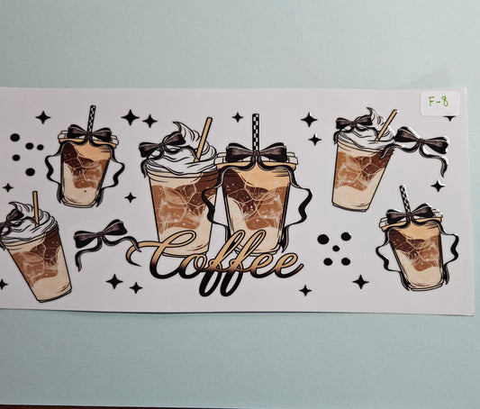 F-8 Coffee UVDTF Wrap