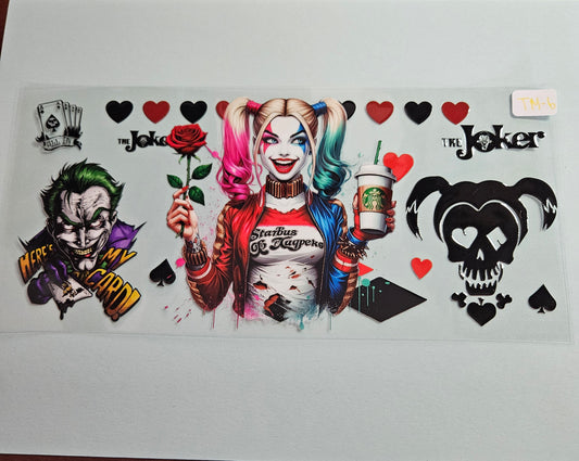 TM-6 Chaotic Clown Queen UVDTF Wrap