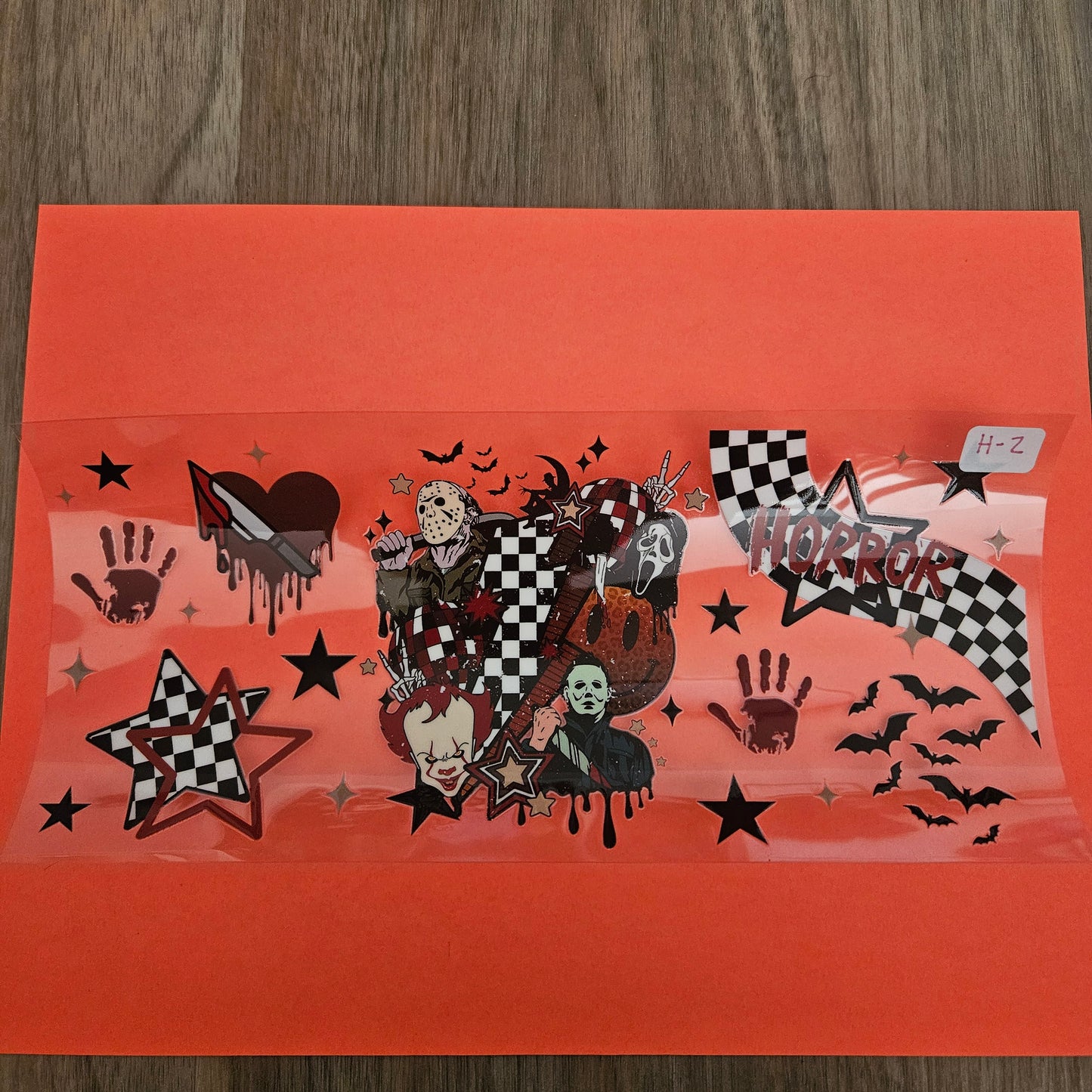 H-2 Horror Characters UVDTF Wrap