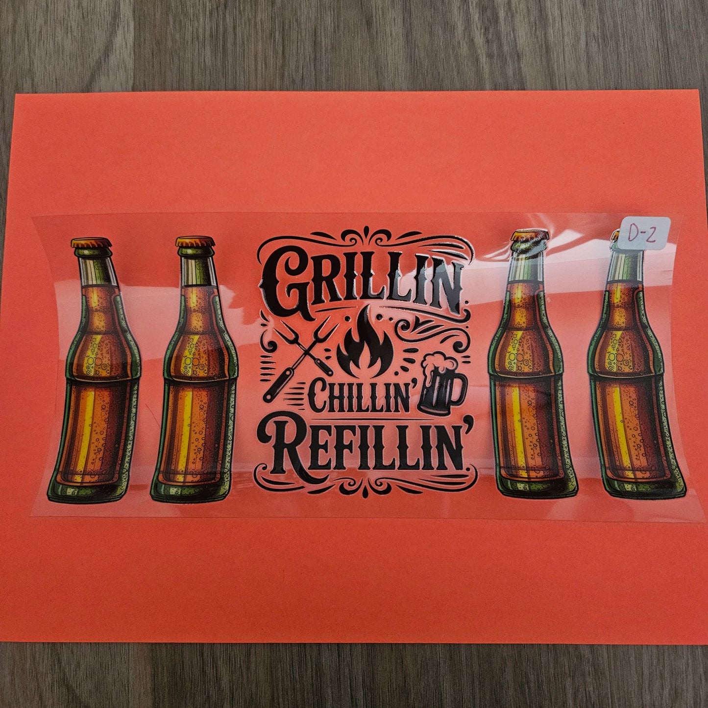 D-2 Grillin, Chillin, and Refillin UVDTF Wrap