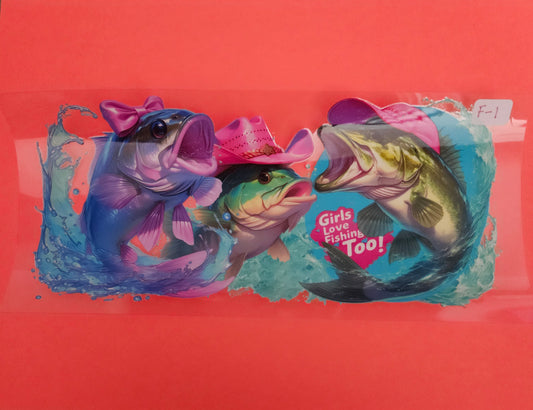 F-1 Girls Love Fishing Too! UVDTF Wrap