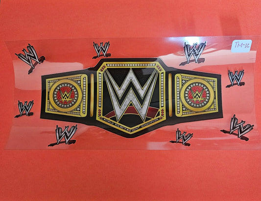 TM-12 Pro Wrestling Title UVDTF Wrap