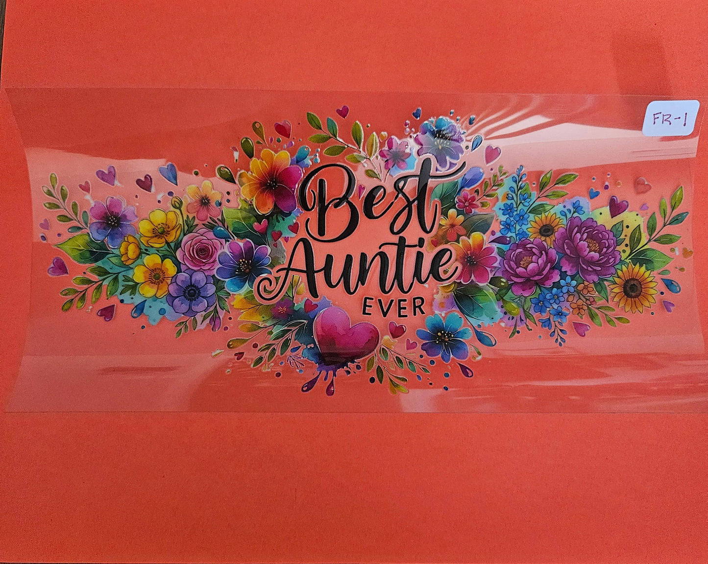 FR-1 Best Auntie Ever UVDTF Wrap
