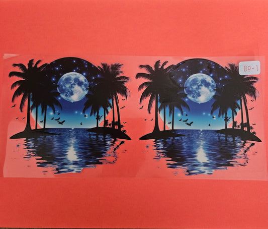 BP-1 Night time beach setting UVDTF Wrap