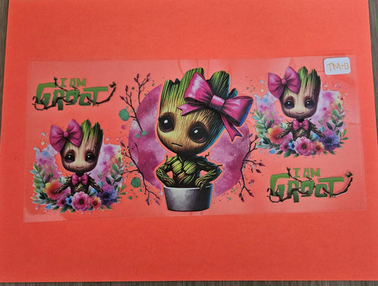 TM-13 Cute green tree UVDTF Wrap