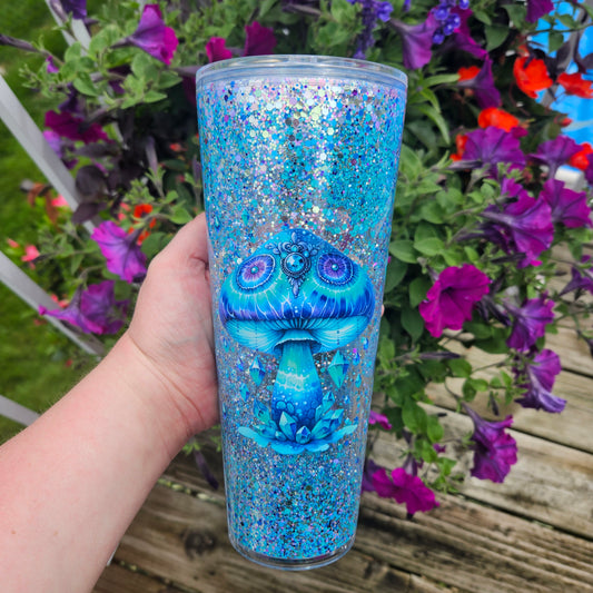 Blue Mushroom Premade Cup