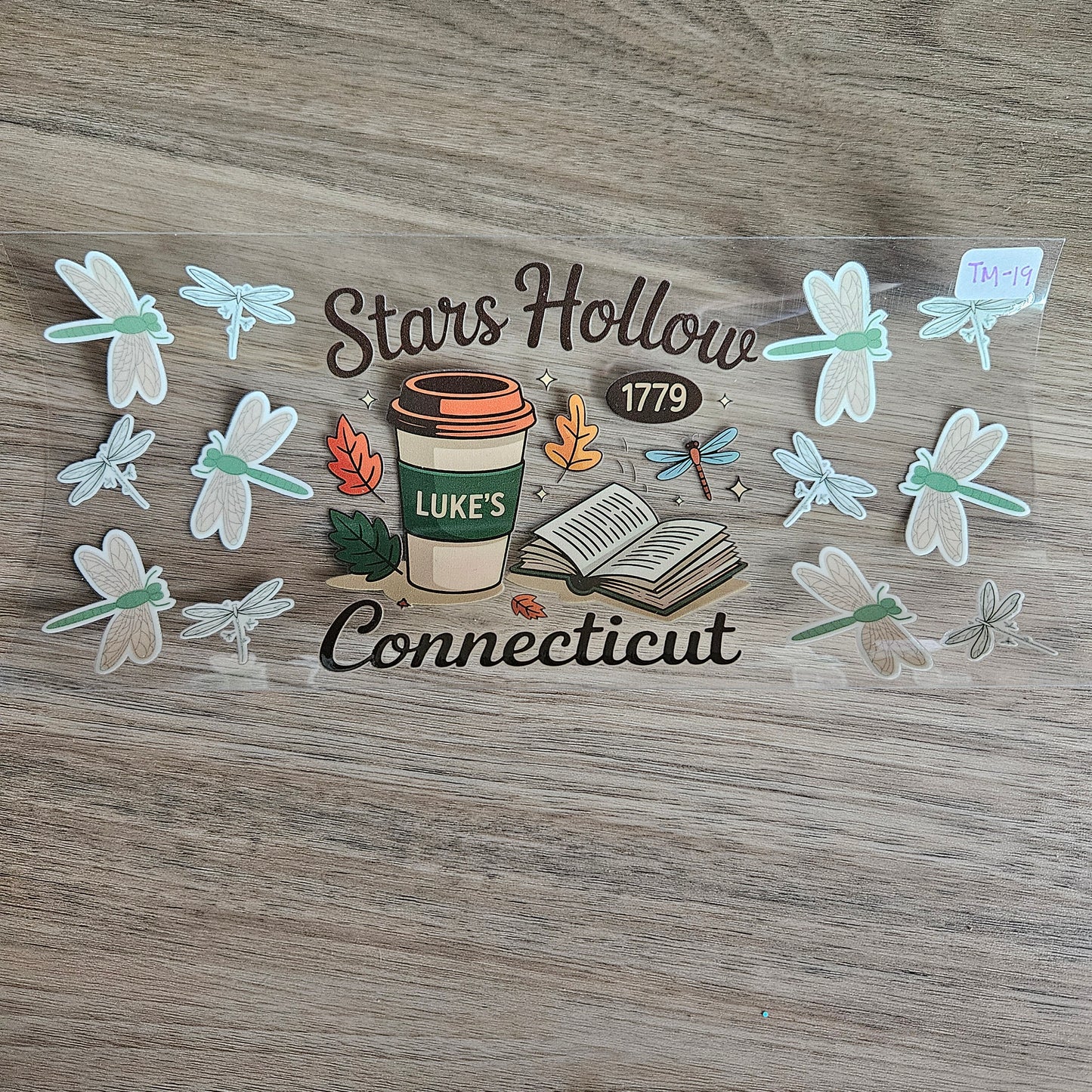 TM-19 Star Hollow Coffee & Books UVDTF Wrap