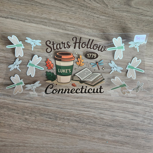 TM-19 Star Hollow Coffee & Books UVDTF Wrap