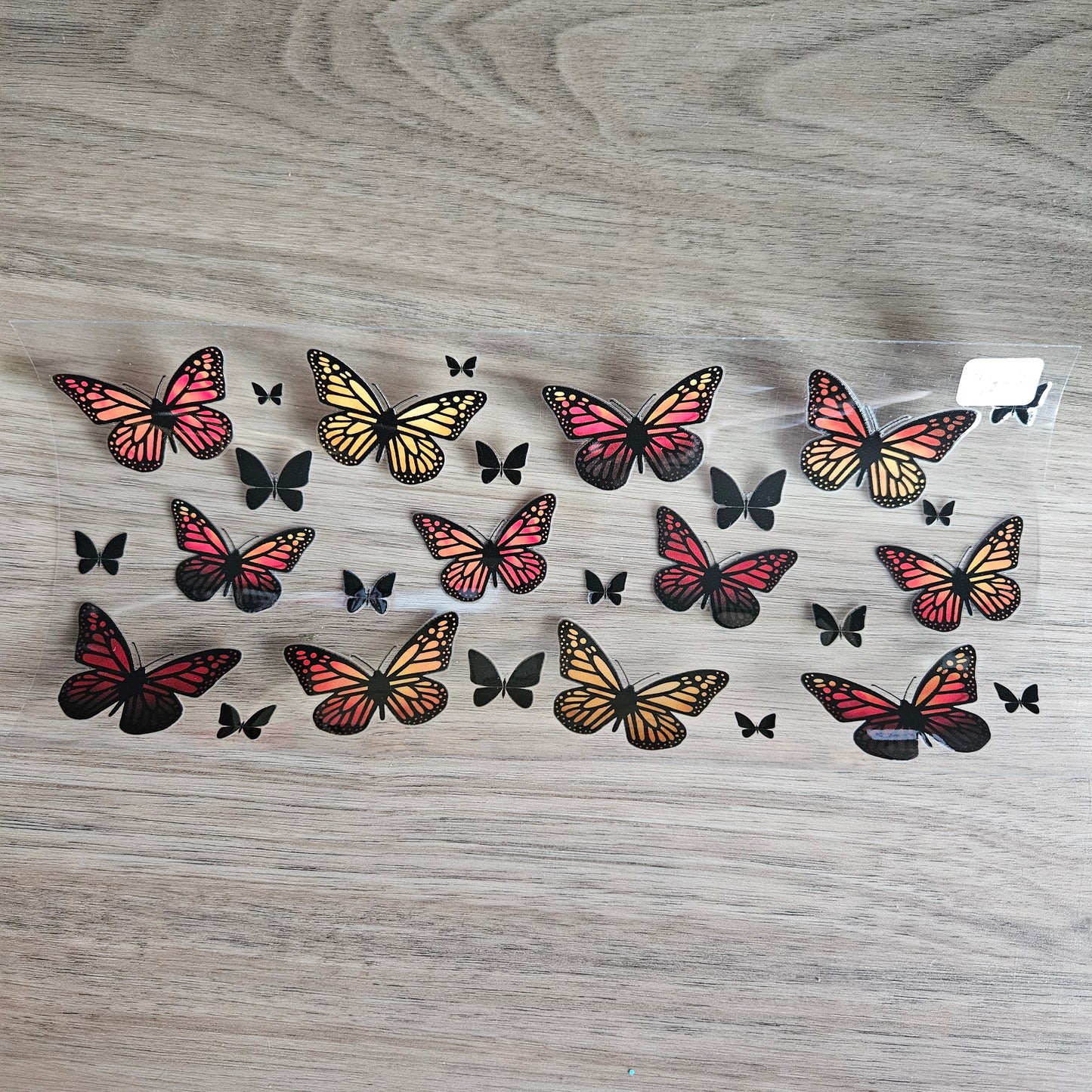 CG-3 Orange and Black Butterfly UVDTF Wrap