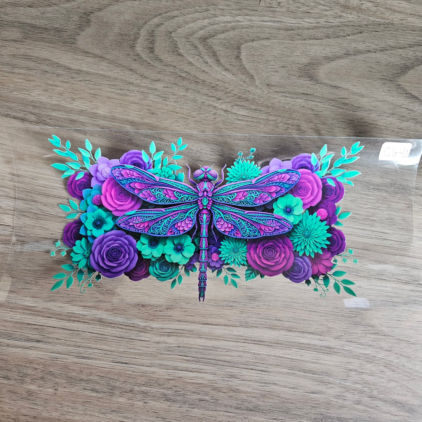 CG-10 Purple and Blue Dragonfly UVDTF Wrap