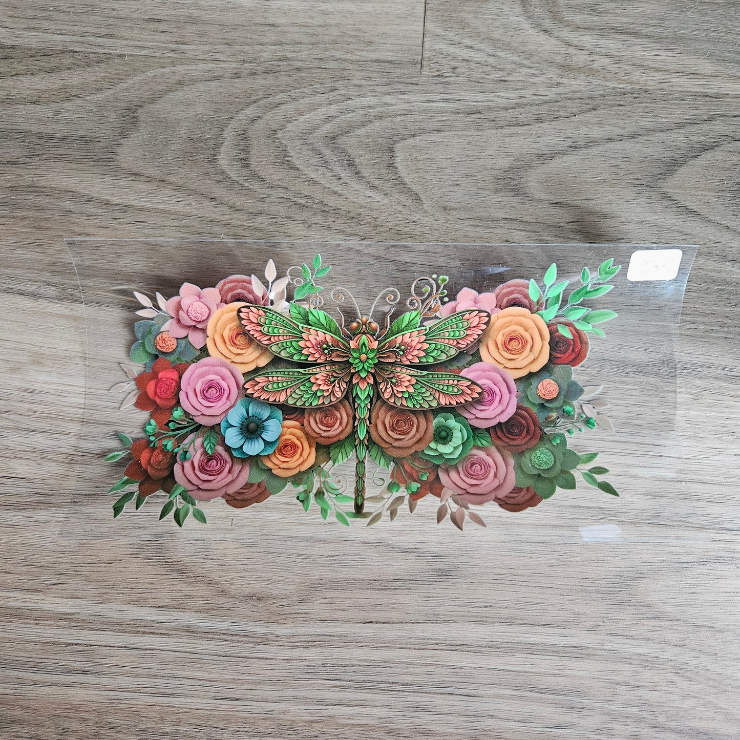 CG-11 Orange and Green Dragonfly UVDTF Wrap