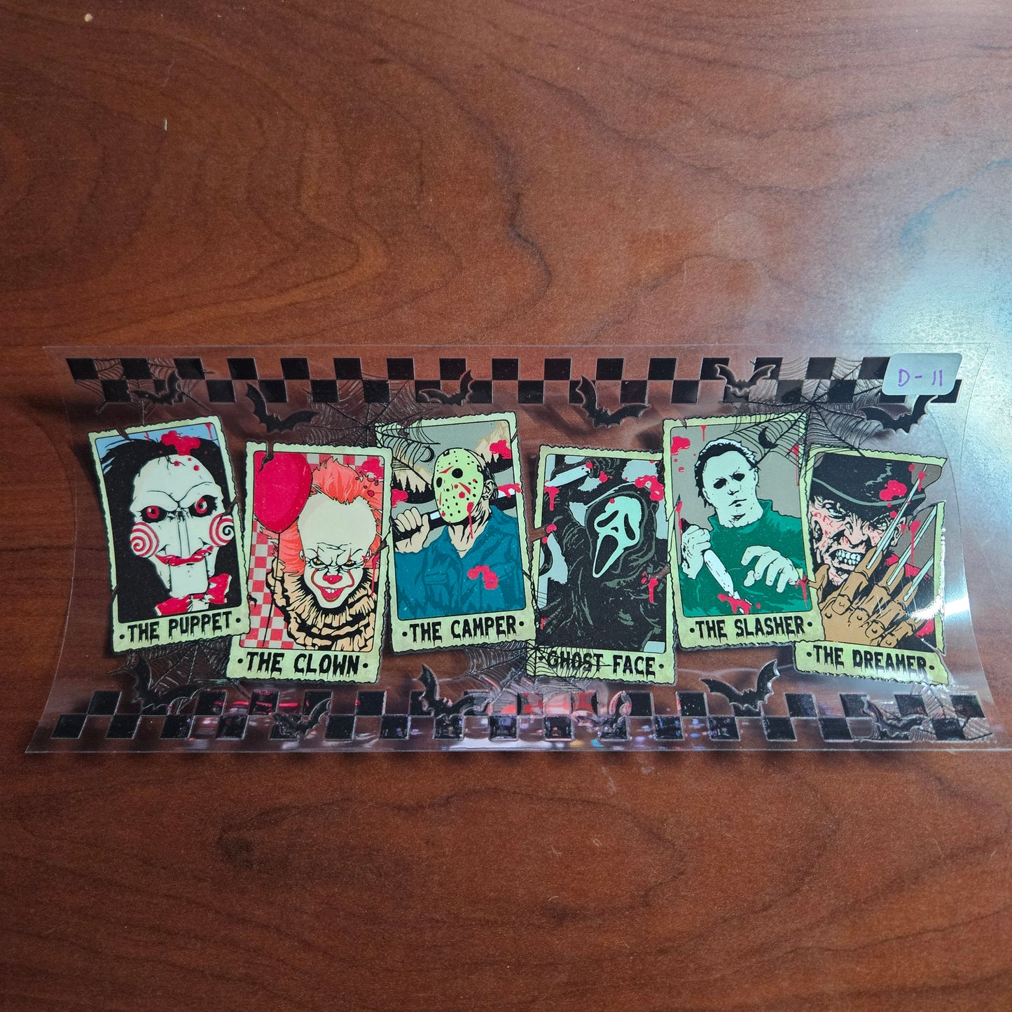 D-11 Icons of Horror UVDTF Wrap