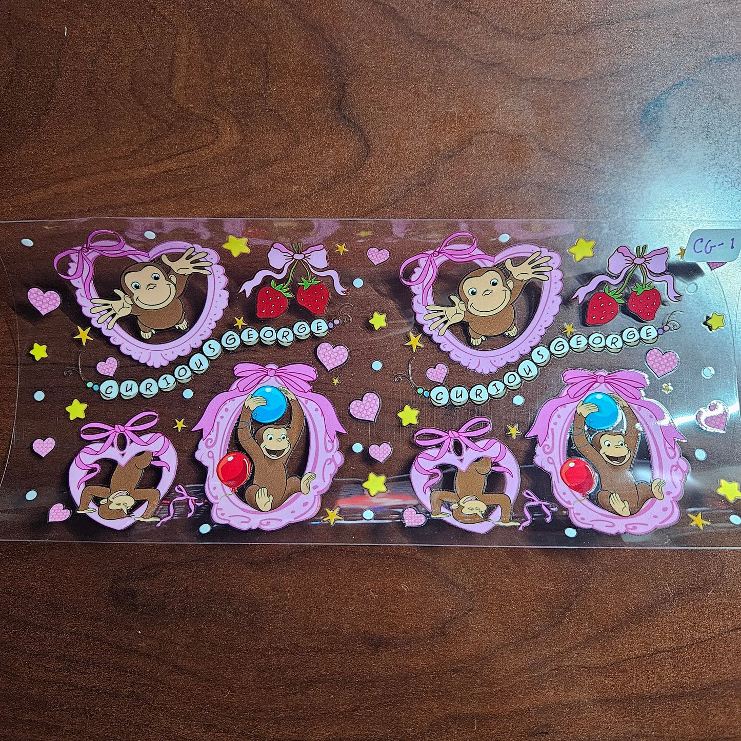 CG-1 Little Brown Monkey Adventure UVDTF Wrap