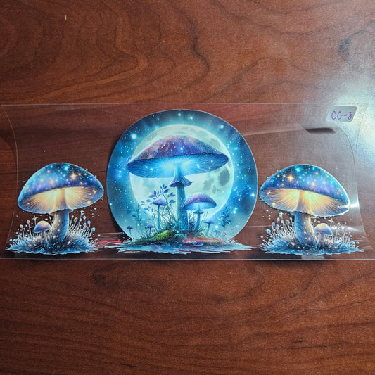 CG-8 Blue Mushroom UVDTF Wrap