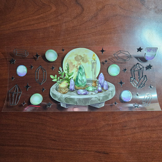 WF-11 Sacred Altar Moon & Crystal UVDTF Wrap