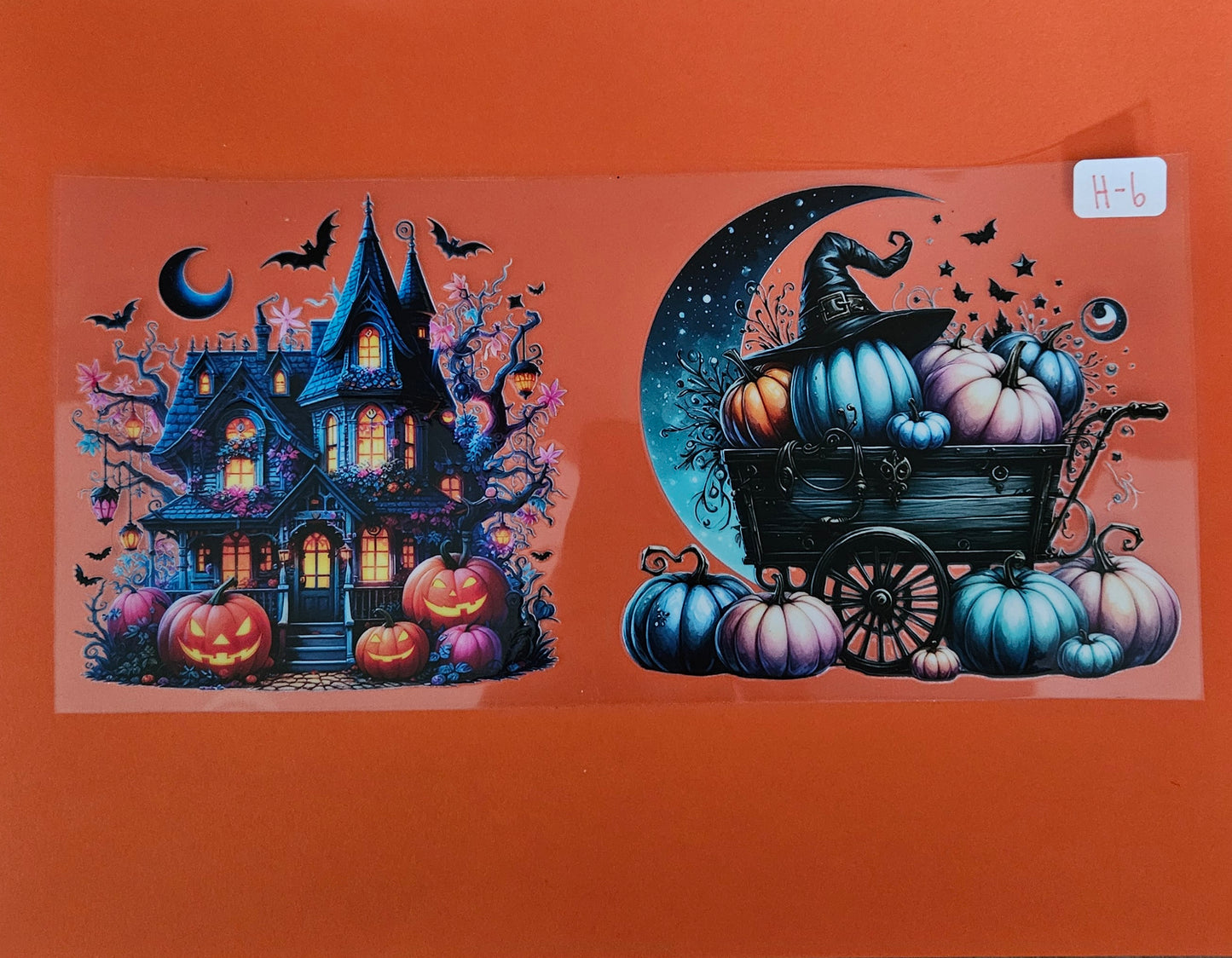 H-6 Haunted House UVDTF Wrap