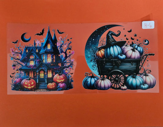 H-6 Haunted House UVDTF Wrap