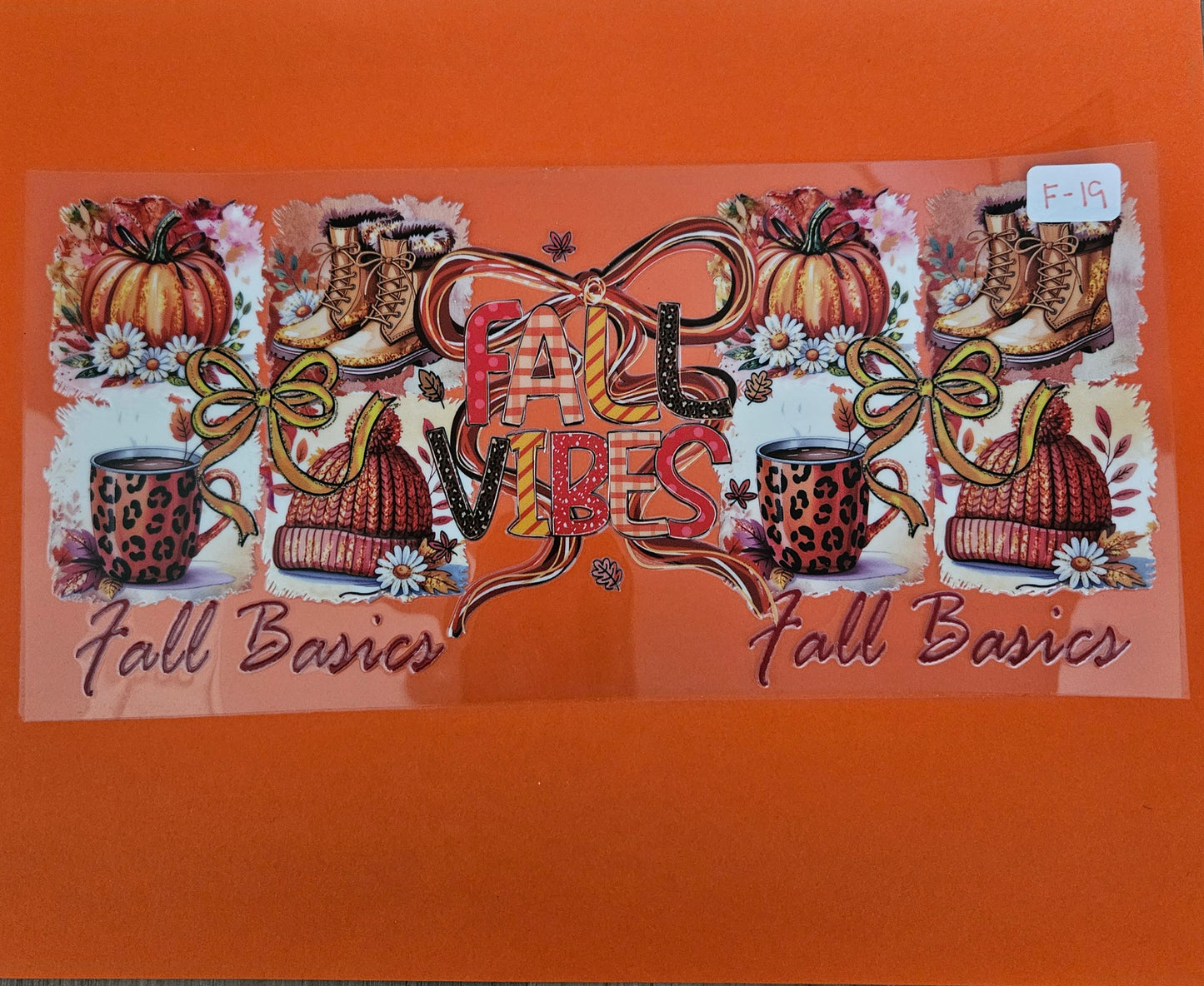 F-19 Fall Vibes 2 UVDTF Wrap