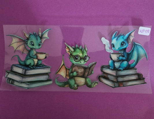 WF-38 Reading Dragons UVDTF Wrap