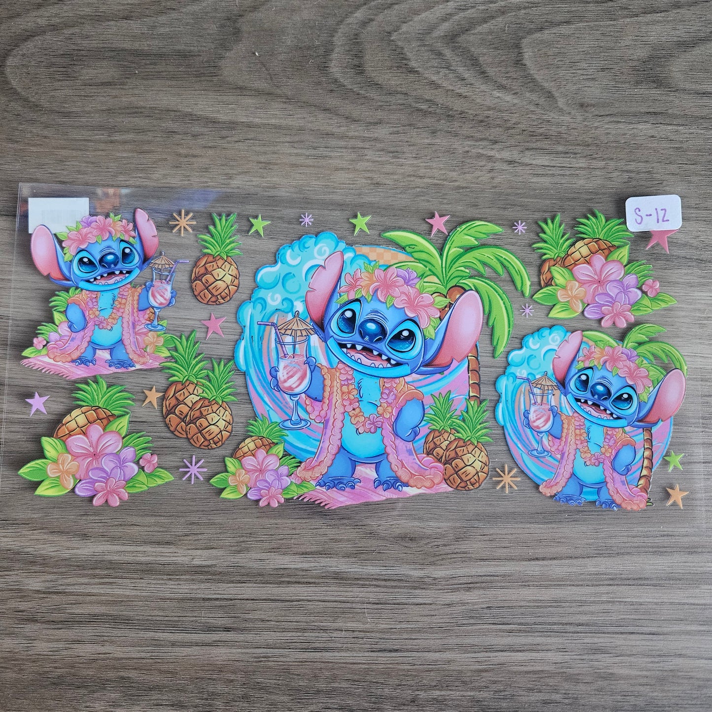 S-12 Hawaiian Blue Alien UVDTF Wrap