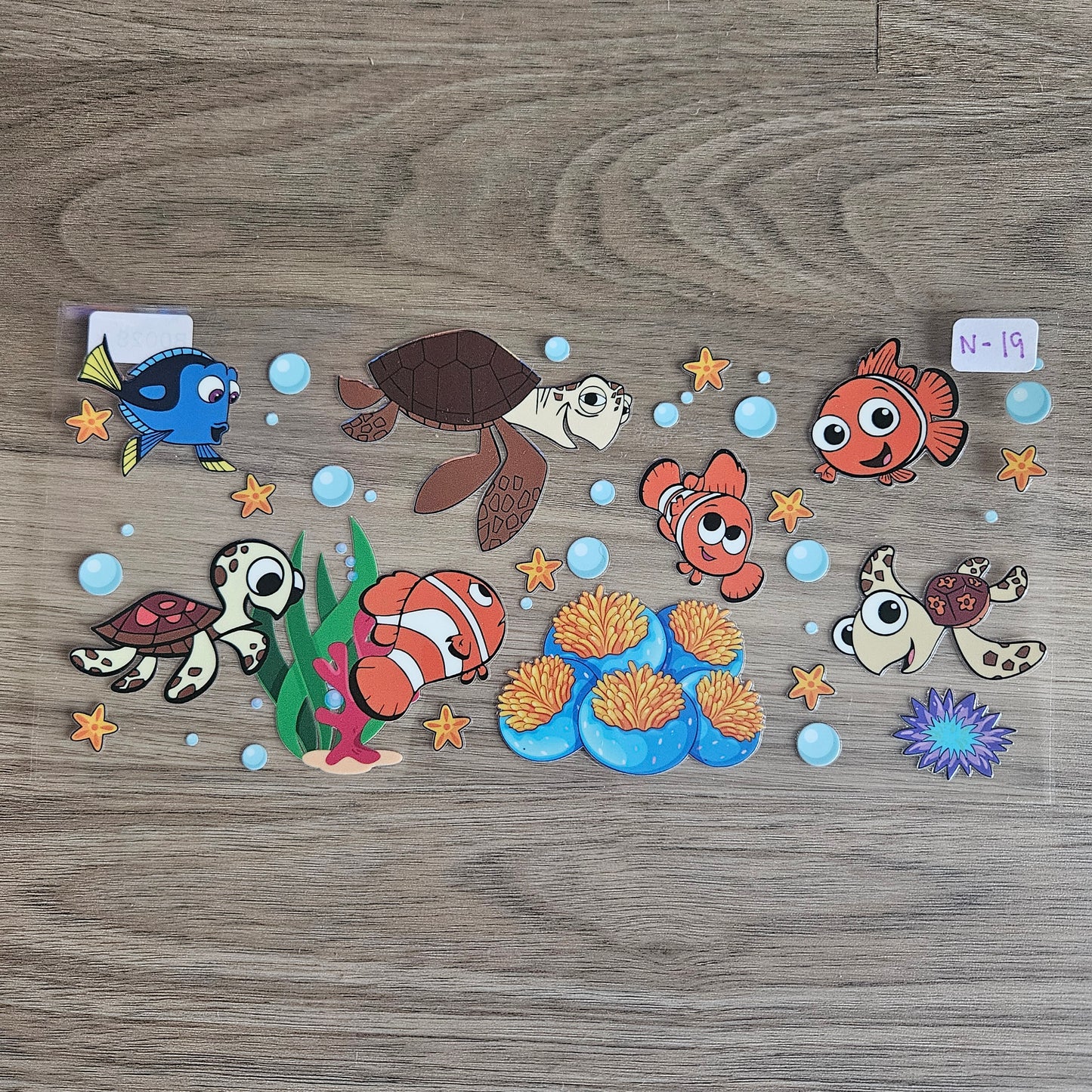 N-19 Underwater Adventure Fish & Turtle UVDTF Wrap