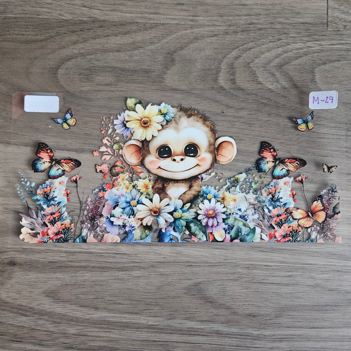 M-29 Floral Monkey UVDTF Wrap