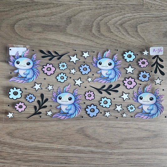 A-36 Pastel Axolotl UVDTF Wrap