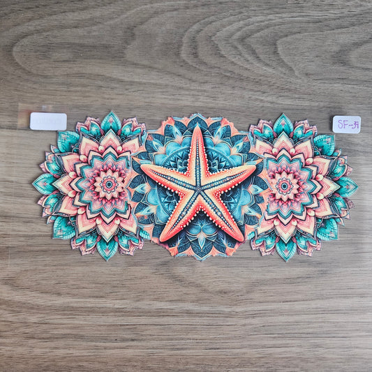 SF-39 Mandala Starfish UVDTF Wrap